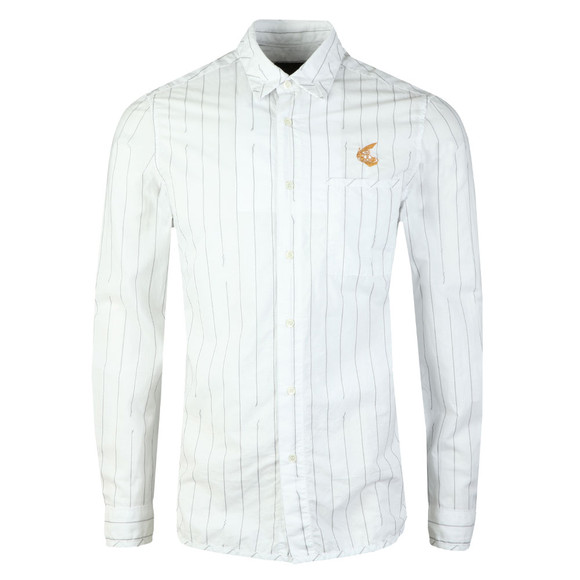 Vivienne Westwood Anglomania Mens White Classic Stripe Shirt main image