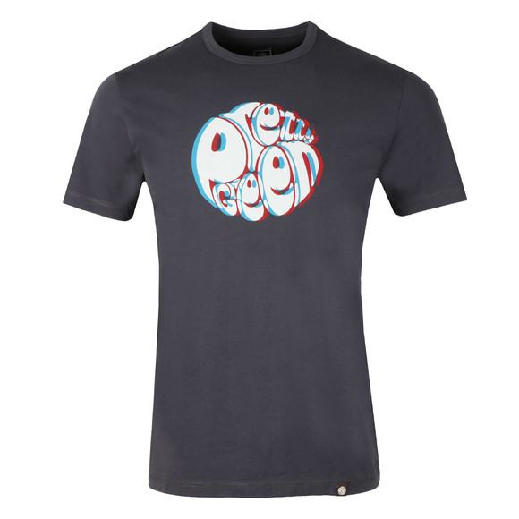 Pretty Green Mens Black 3D Print Logo T-Shirt main image