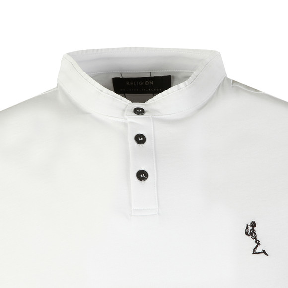 Religion Mens White Ormont Collarless Polo main image