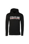 Fresh Couture Mens Black Large Logo Core Hoodie
