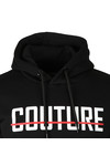 Fresh Couture Mens Black Large Logo Core Hoodie