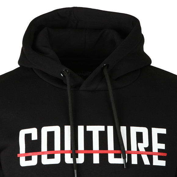 Fresh Couture Mens Black Large Logo Core Hoodie main image