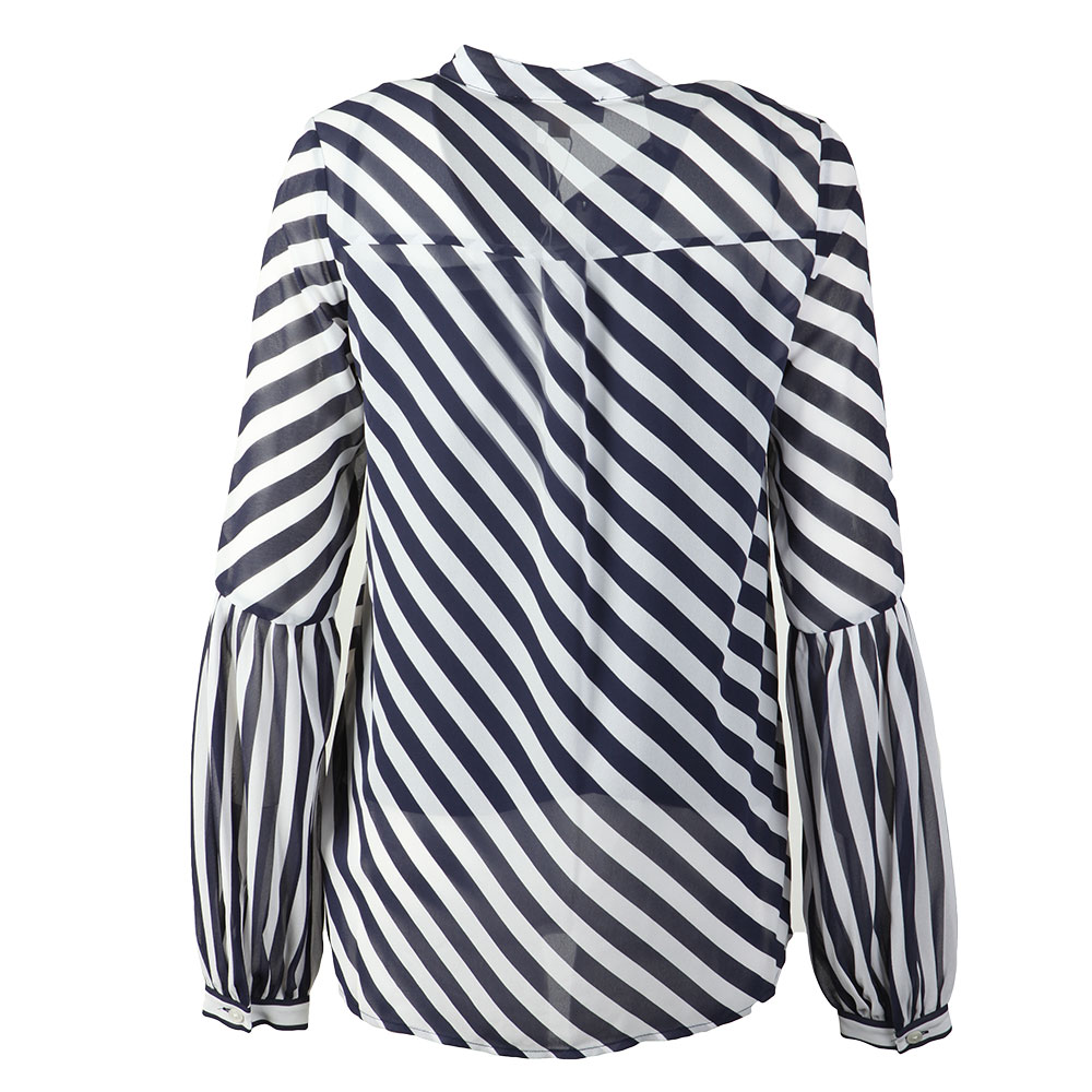 Michael Kors Sheer Womens Purple Blouse With Metal Details - Size Medium