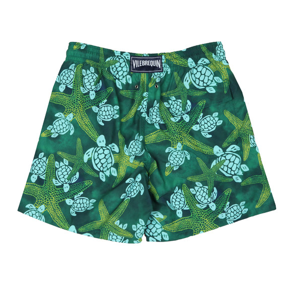 Vilebrequin Mens Green Starlette & Turtle Swim Short #2