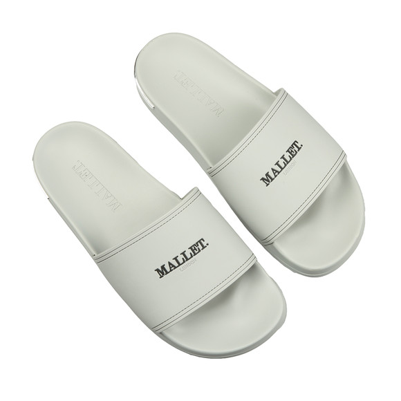 Mallet Mens Grey Slides #3