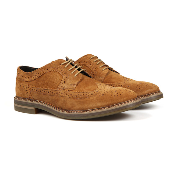 Base London Mens Brown Turner Suede Brouge main image