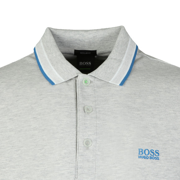 BOSS Mens Grey Athleisure Paddy Polo Shirt #2