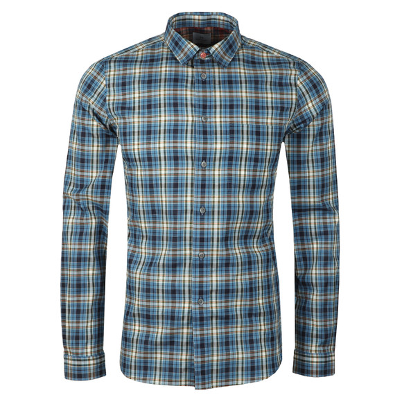 PS Paul Smith Mens Blue L/S Check Shirt main image