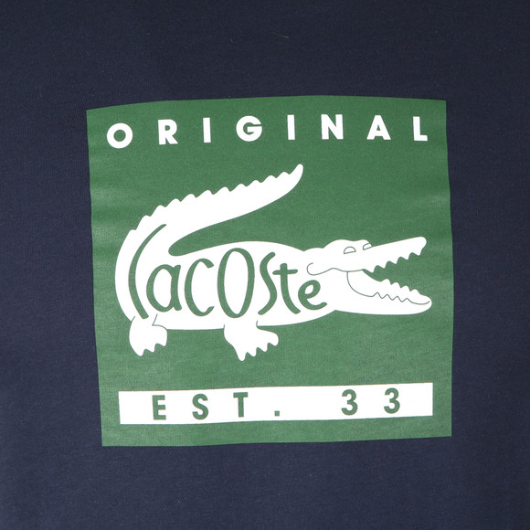 Lacoste Mens Blue TH7461 Print T-Shirt main image