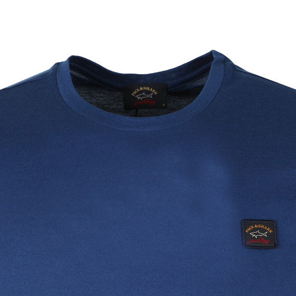 Paul & Shark Mens Blue Small Badge Shark Fit T Shirt main image