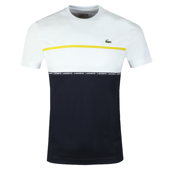 Lacoste Sport Mens White S/S TH8141 T-Shirt #1