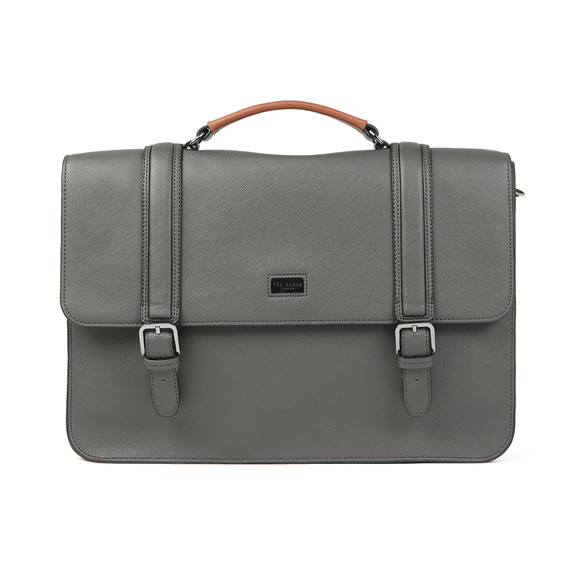 Ted Baker Mens Grey Cross Grain Satchel main image