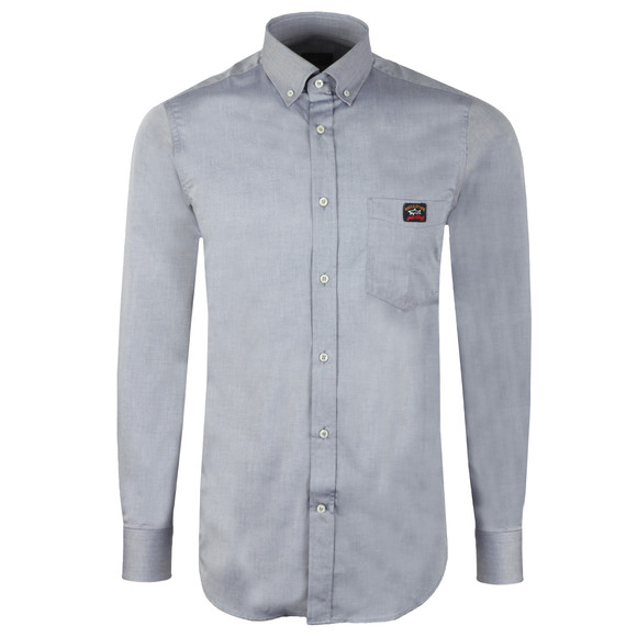 Paul & Shark Mens Grey Pocket Logo Shirt main image