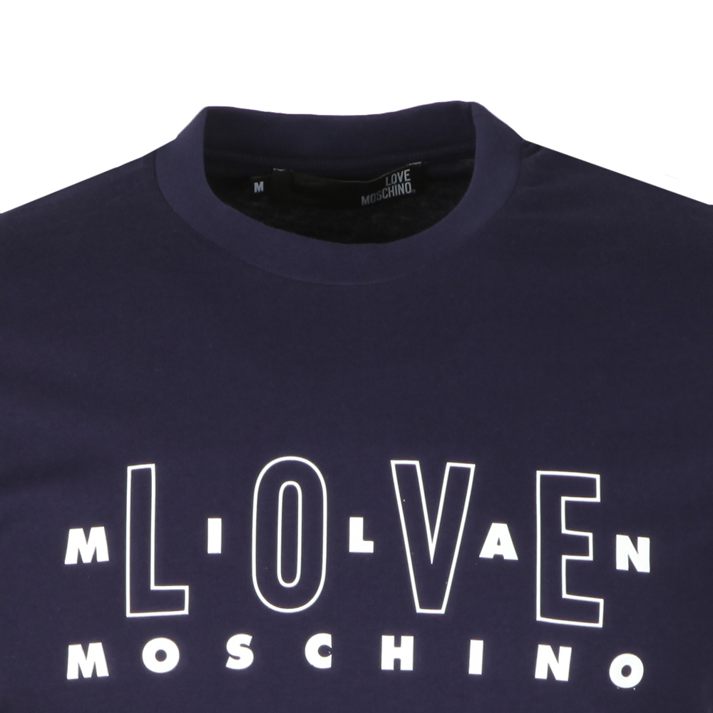 Love Moschino Love Milan T Shirt Oxygen Clothing We don't know when or if this item will be. mens blue love milan t shirt