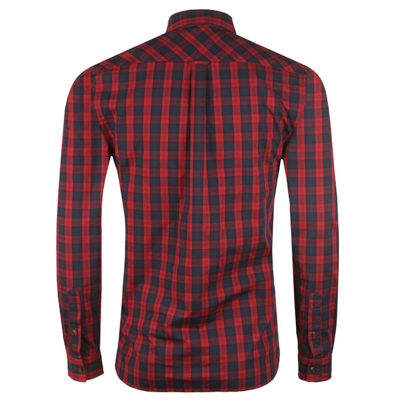Lacoste Mens Red L/S CH0461 Check Shirt #3