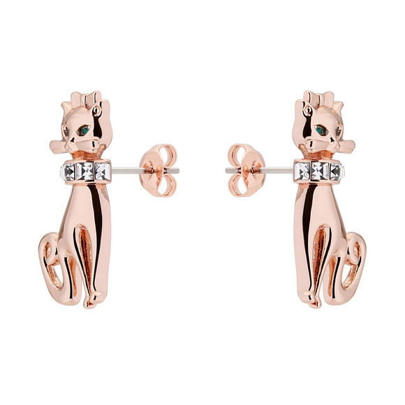 Ted Baker Womens Pink Rose Gold Sylvie Glamour Puss Earring #2