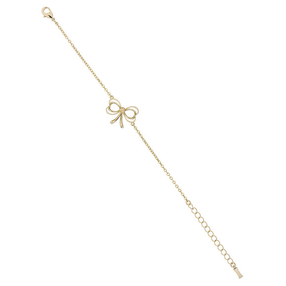 Ted Baker Womens Gold Latiya Heart Bow Bracelet main image