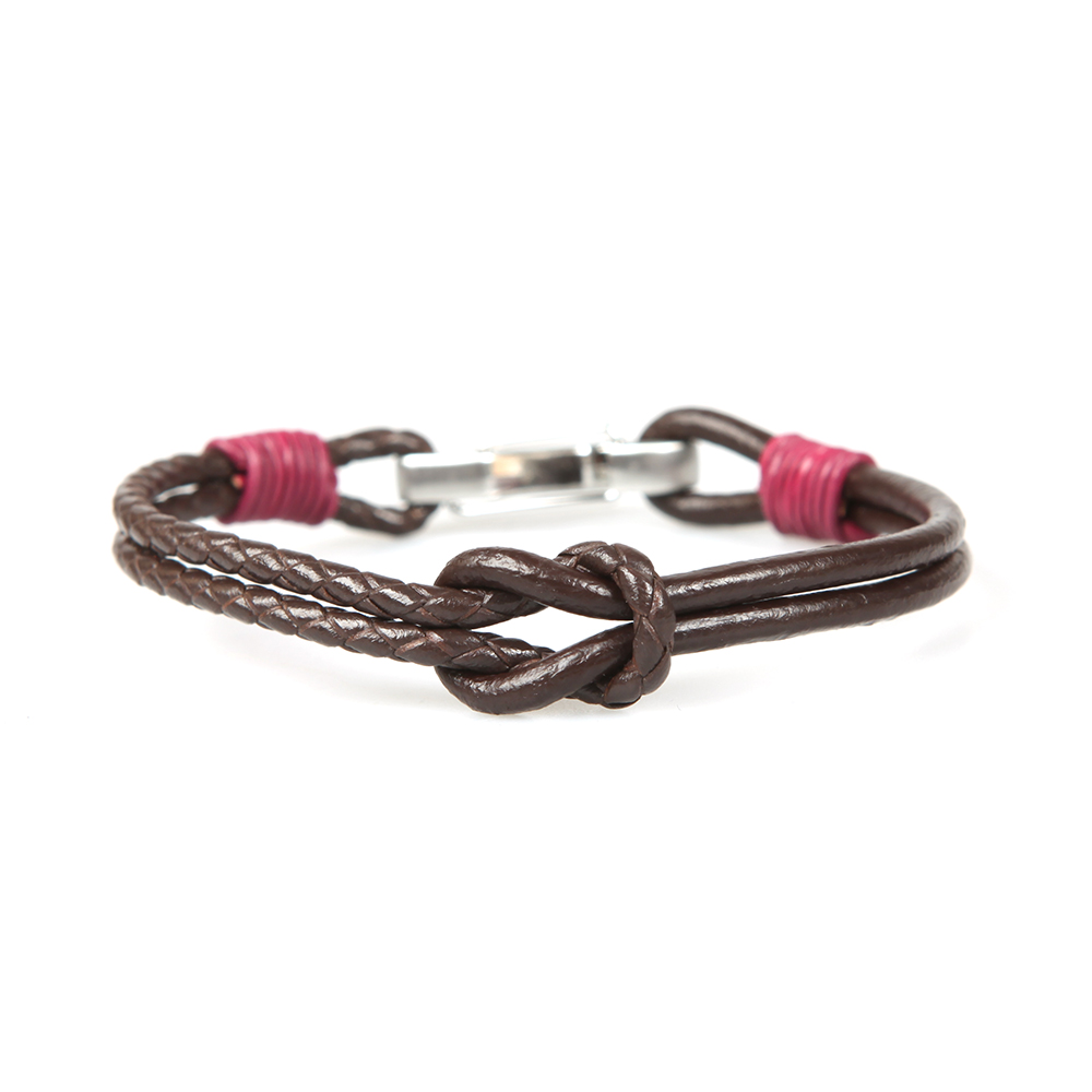 Ted Baker Knotted Leather Bracelet Masdings