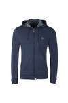 Pretty Green Mens Blue Hooded Sweatshirt