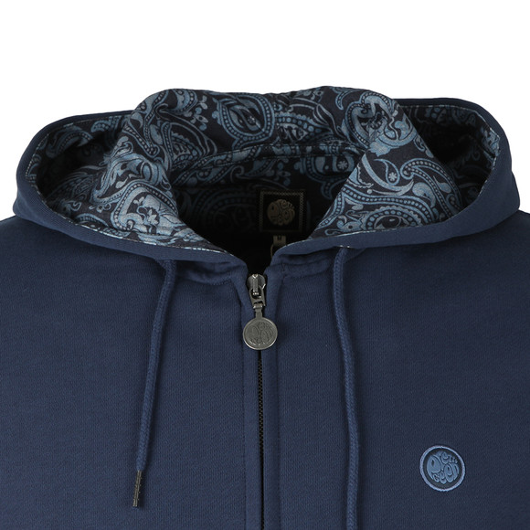 Pretty Green Mens Blue Hooded Sweatshirt main image