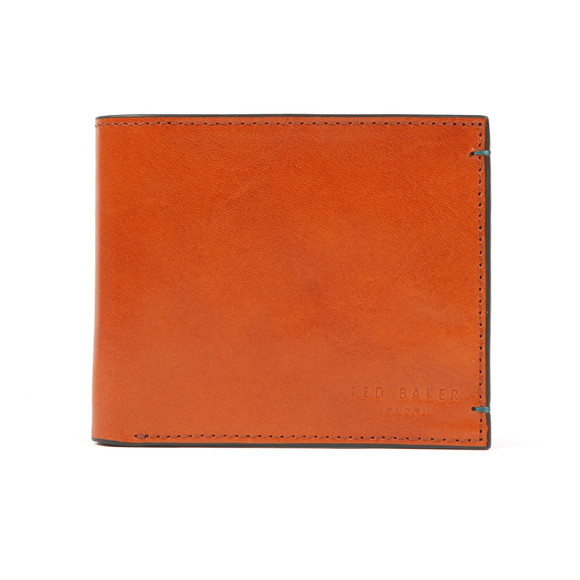 Ted Baker Mens Brown Logans Nubuck Internals Bifold Wallet main image