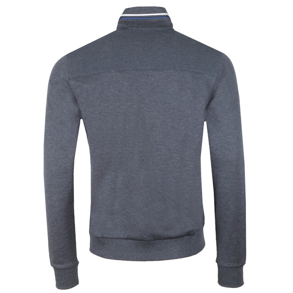 BOSS Mens Blue Athleisure Half Zip Sweatshirt #3
