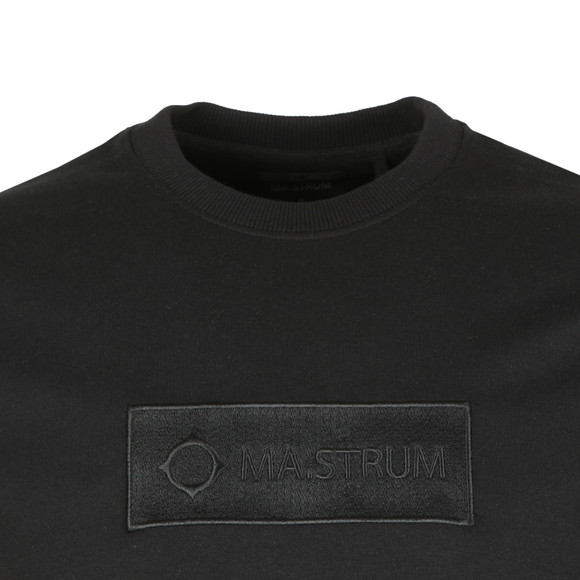 Ma.Strum Mens Black Box Logo Crew Sweatshirt #2
