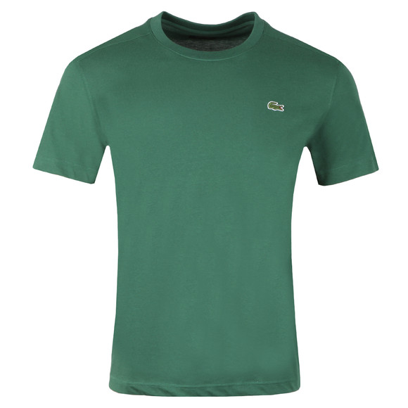 Lacoste Sport Mens Green TH7618 Plain T-Shirt #1