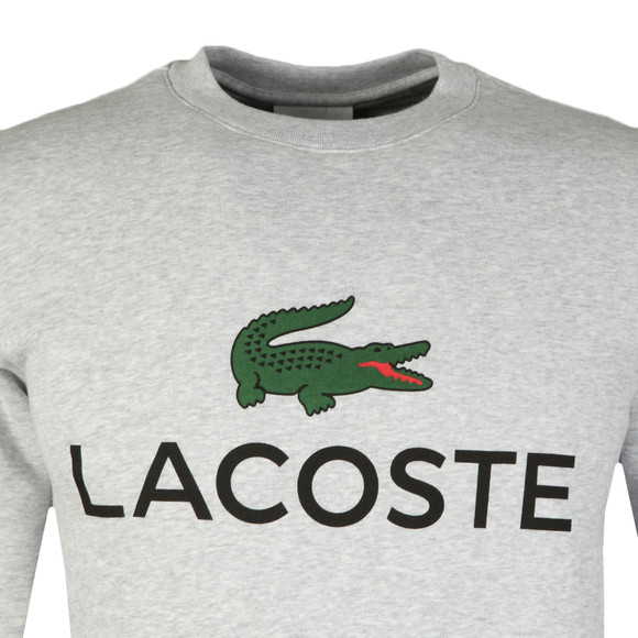 Lacoste Mens Grey SH0605 Print Sweatshirt #2