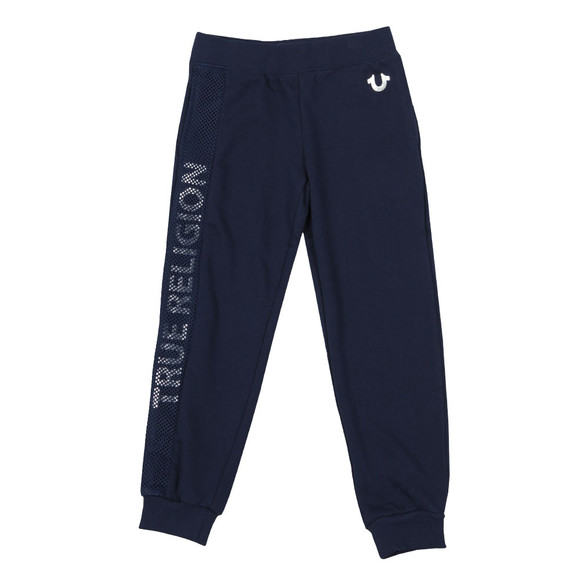 True Religion Boys Blue Mesh Logo Sweatpant main image