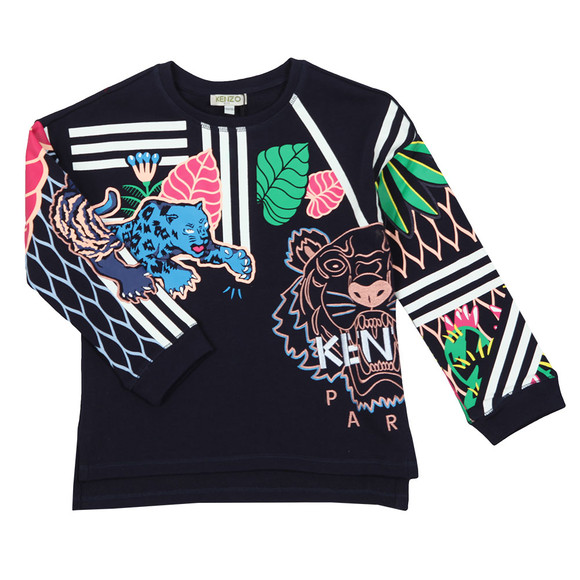 Kenzo Kids Girls Blue Fantastic Esther Sweatshirt main image