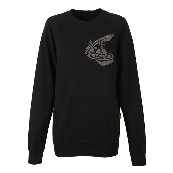 Vivienne Westwood Anglomania Womens Black Classic Sweatshirt With Patch #1