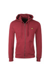 Lyle & Scott Mens Red Zip Through Hoodie