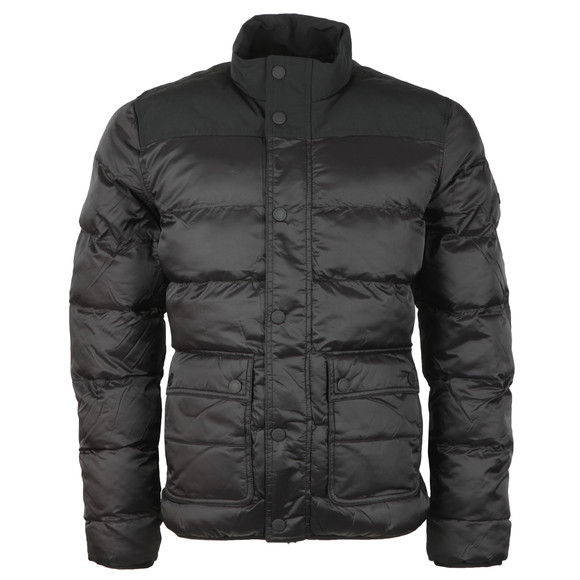 Barbour International Mens Black Tuck Quilt Jacket #1
