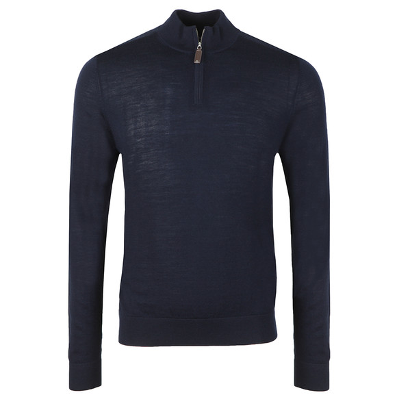 Aquascutum Mens Blue Hamilton Half Zip Knit main image