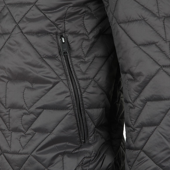 Emporio Armani Mens Grey 6Z1B96 Eagle Quilted Jacket #2