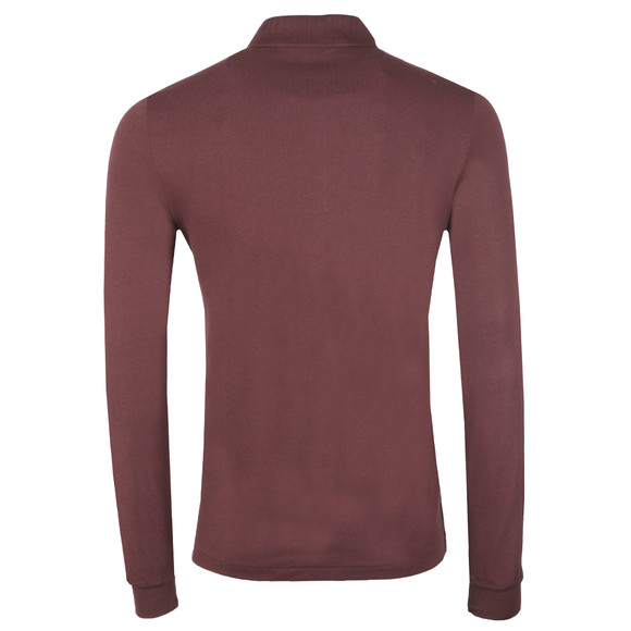 Lacoste Mens Purple L1312 Long Sleeve Polo main image