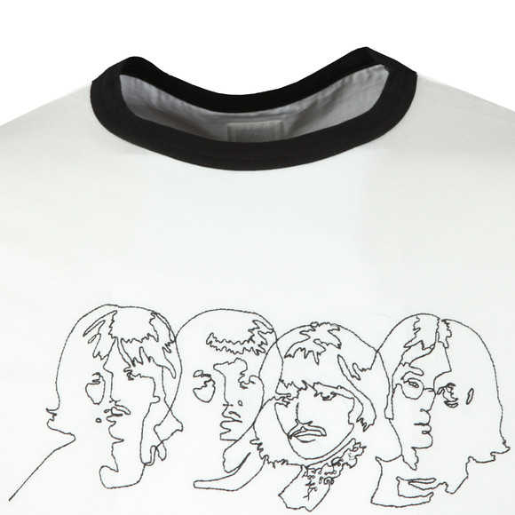 Pretty Green Mens White Beatles Savoy T-Shirt main image