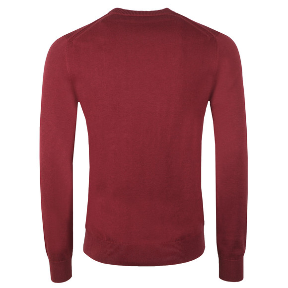 BOSS Mens Red Casual Albonok Crew Neck Jumper main image