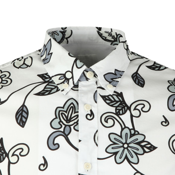 Pretty Green Mens Grey Beatles Prudence Print Shirt main image