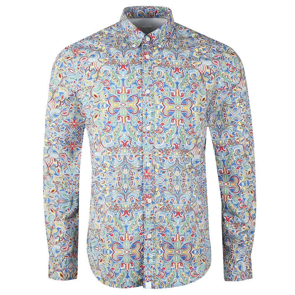 Pretty Green Beatles Moscow Print Shirt | Masdings