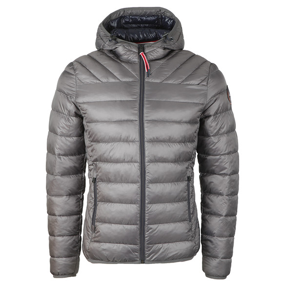 Napapijri Mens Grey Aerons Hooded Jacket main image