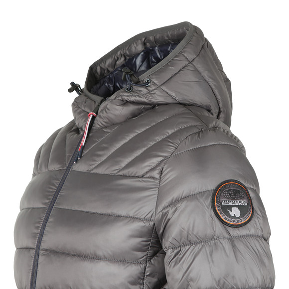 Napapijri Mens Grey Aerons Hooded Jacket main image