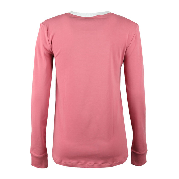 adidas Originals Womens Pink 3 Stripes Long Sleeve T-Shirt main image