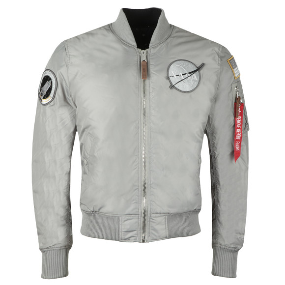 Alpha Industries Mens Grey MA-1 NASA Reversible Bomber main image