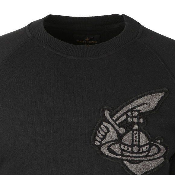 Vivienne Westwood Anglomania Mens Black Classic Sweatshirt With Patch Logo main image