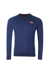Superdry Mens Blue Orange Label Crew Jumper