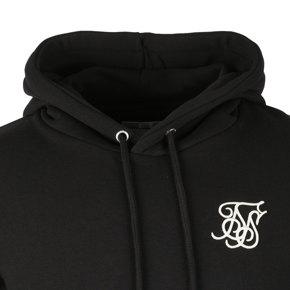 Sik Silk Mens Black Muscle Fit Overhead Hoodie main image