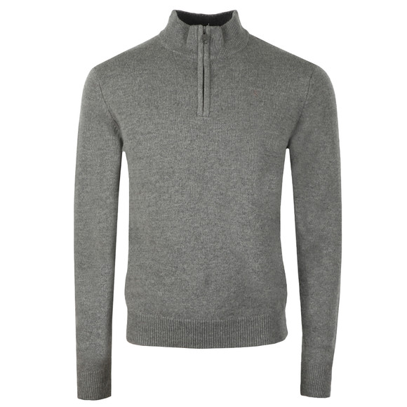 mens lambswool half zip jumper