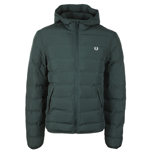 Fred Perry Mens Green Insulated Hooded Brentham #1